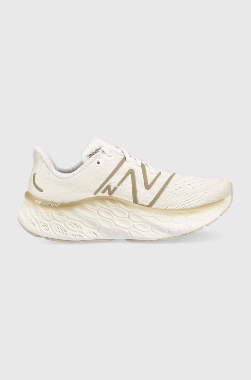 beige New Balance running shoes Fresh Foam X More v4 Women’s