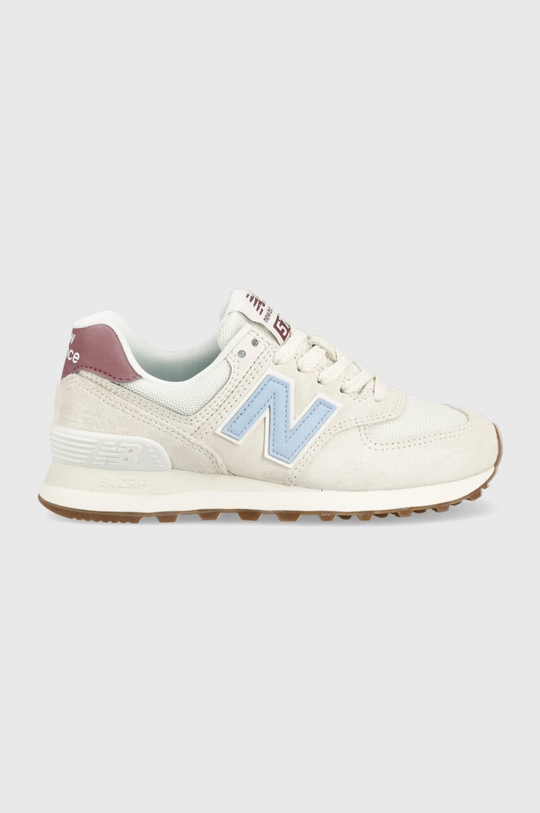 New Balance sneakers WL574RD piele întoarsă bej WL574RD