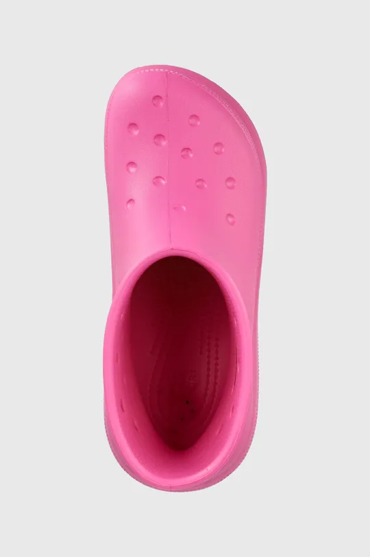 ροζ Ουέλλινγκτον Crocs Classic Crush Rain Boot