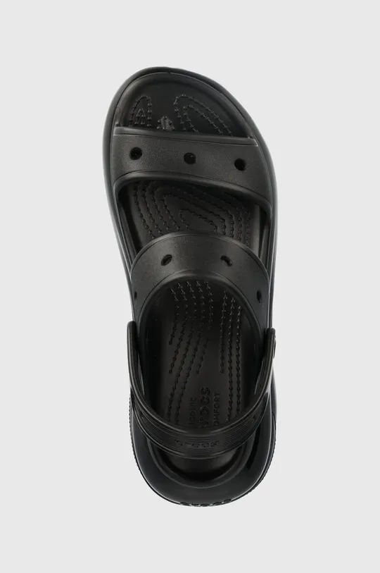 black Crocs sliders Classic Mega Crush sandal
