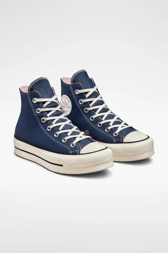 Πάνινα παπούτσια Converse Chuck Taylor All Star Lift HI σκούρο μπλε