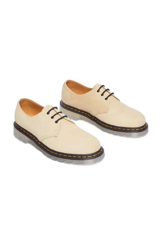 beige Dr. Martens scarpe in camoscio 1461 ICED II