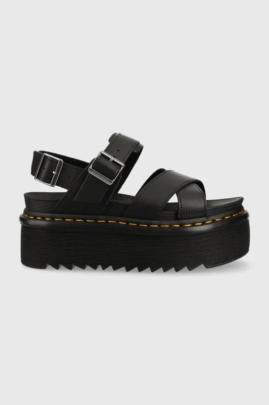 black Dr. Martens leather sandals Voss II Quad Women’s