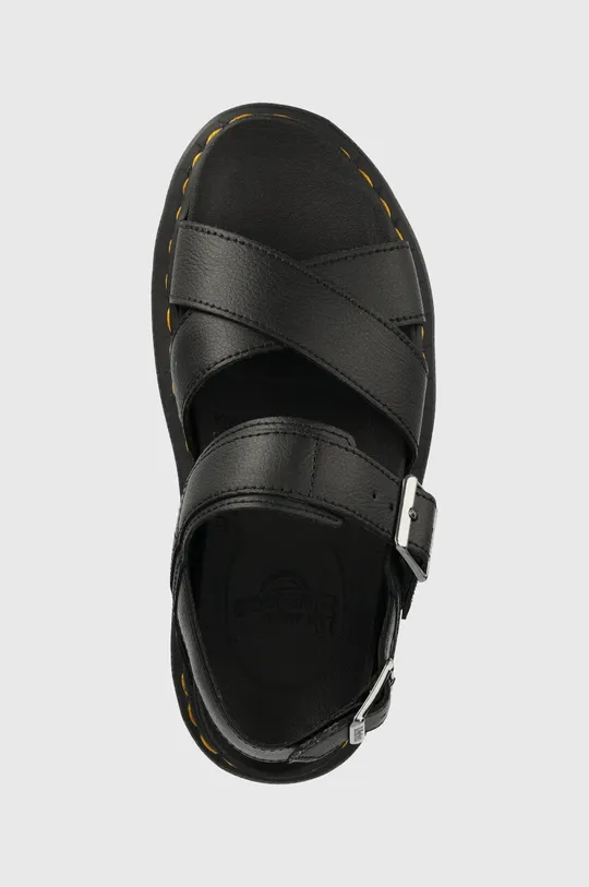 black Dr. Martens leather sandals Voss II Quad