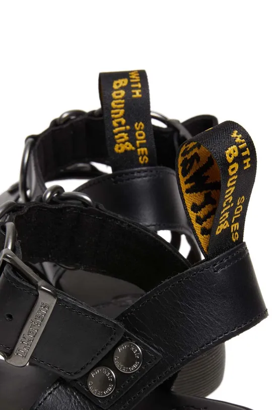 black Dr. Martens leather sandals Gryphon Alt