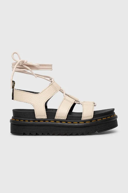 Dr. Martens leather sandals Nartilla women s beige color