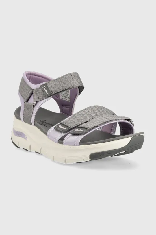 Skechers sandali Arch Fit Fresh Bloom grigio