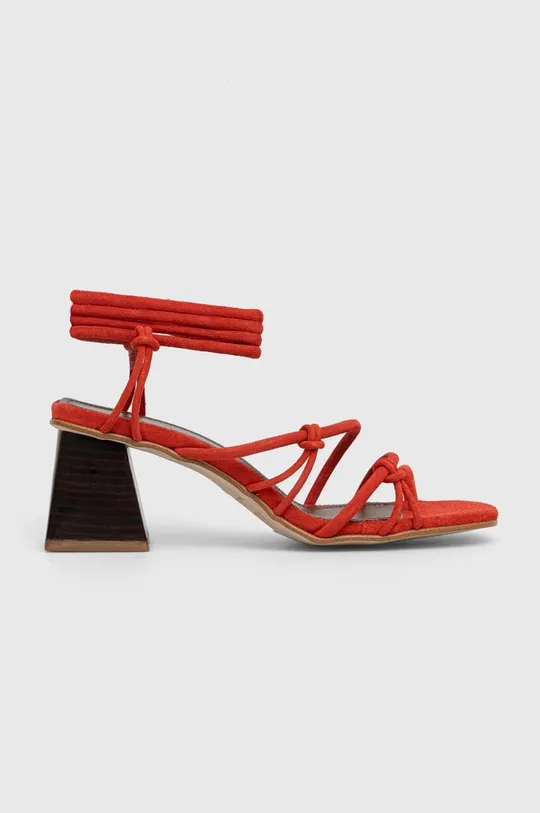 crvena Sandale od brušene kože Alohas Goldie Ženski