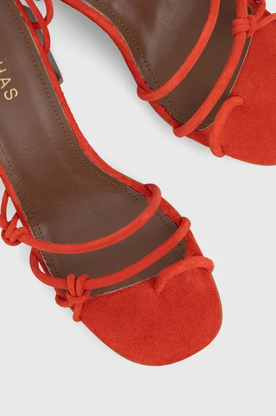 rosso Alohas sandali in camoscio Goldie