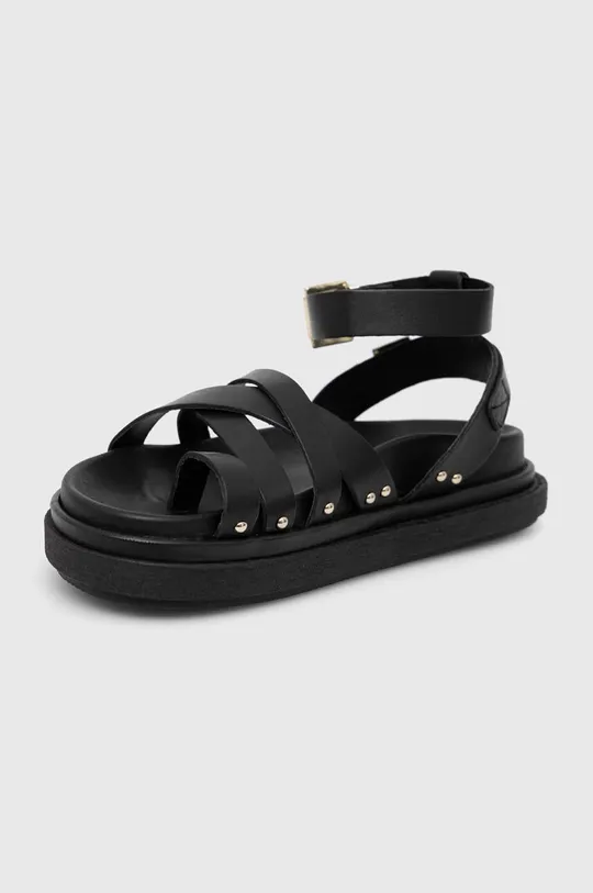 Kožené sandále Alohas čierna