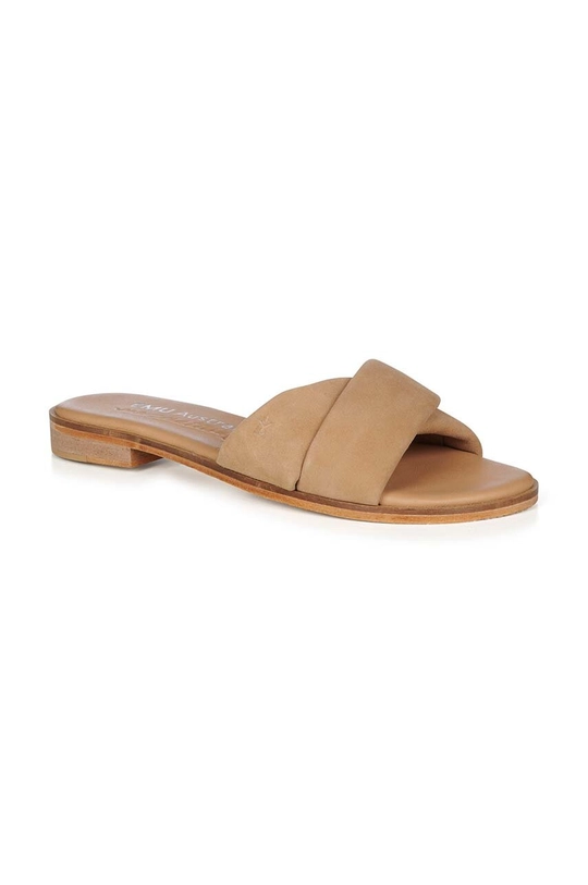 Emu Australia ciabatte slide in camoscio Wombeyan beige