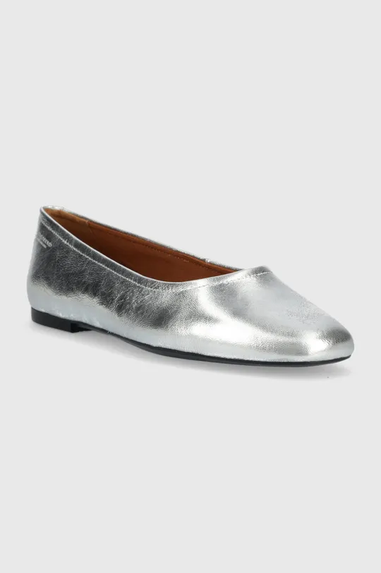 Vagabond Shoemakers bőr balerina cipő Jolin ezüst