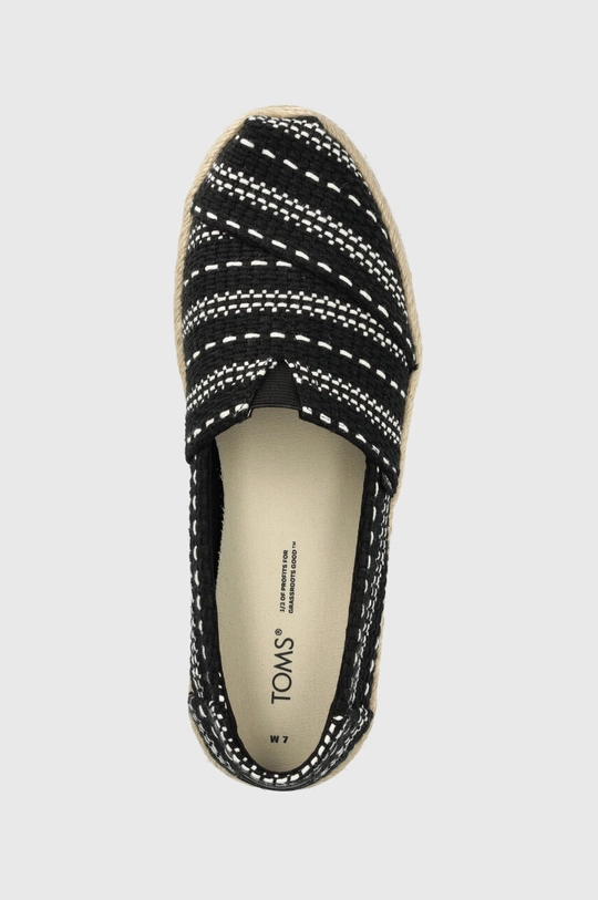 чёрный Эспадрильи Toms Alpargata Rope