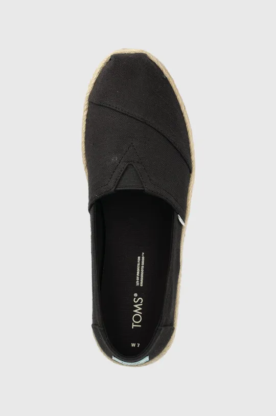 чорний Еспадрилі Toms Alpargata Rope