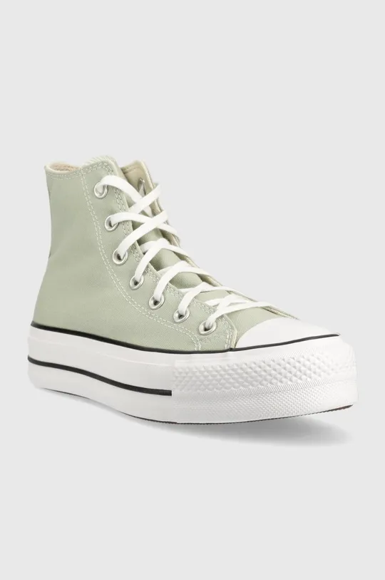 Πάνινα παπούτσια Converse Chuck Taylor All Star Lift HI πράσινο