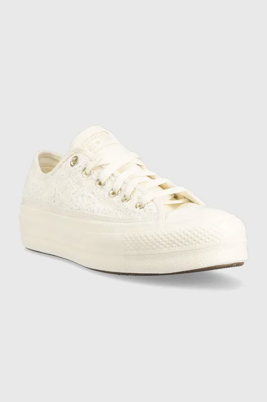 Πάνινα παπούτσια Converse Chuck Taylor All Star Lift OX λευκό
