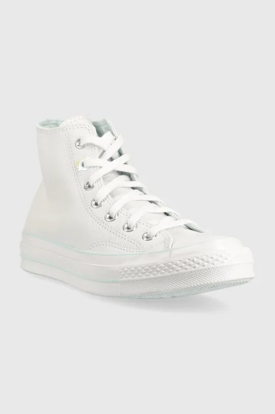 Δερμάτινα ελαφριά παπούτσια Converse Chuck 70 λευκό