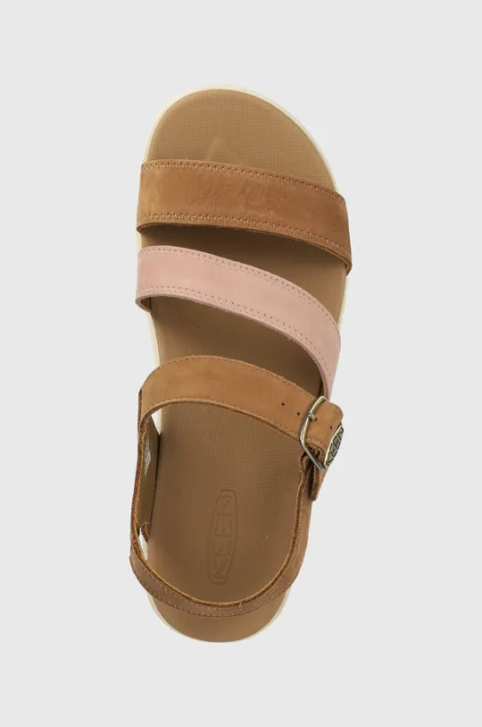 hnedá Kožené sandále Keen Ellecity Backstrap