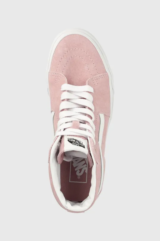 ροζ Σουέντ αθλητικά παπούτσια Vans SK8-Hi