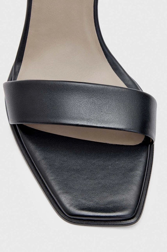 AllSaints sandały skórzane Noir Sandal Skóra naturalna