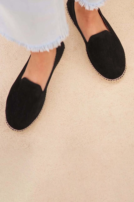 črna Espadrile iz semiša Manebi Double Sole Espadrilles