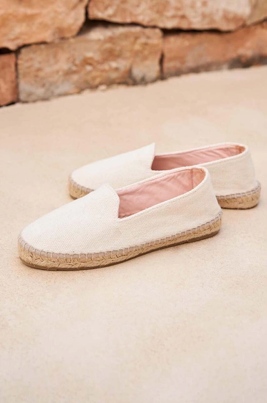 Еспадрилі Manebi Flat Espadrilles білий