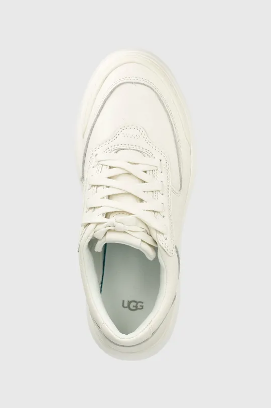 biały UGG sneakersy skórzane Marin Mega Lace