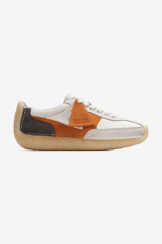 alb Clarks Originals sneakers din piele Natalie Run De femei