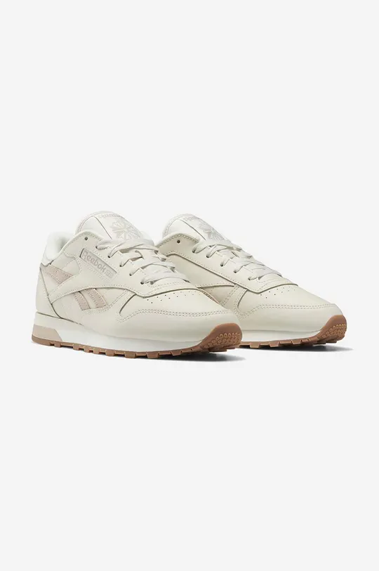 beige Reebok Classic leather sneakers Leather