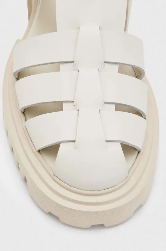 Usnjeni sandali AllSaints  Zunanjost: Naravno usnje Notranjost: Naravno usnje Podplat: Sintetični material