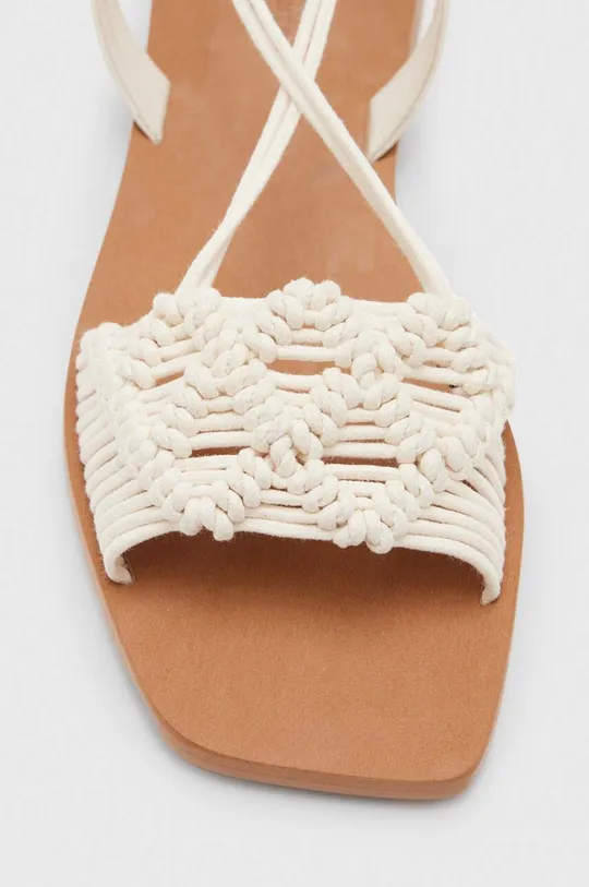 biela Kožené sandále AllSaints