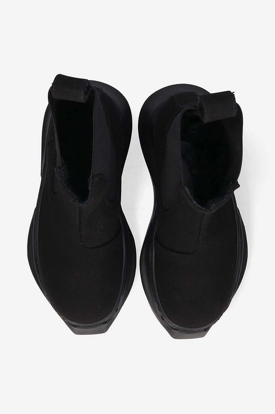 black Rick Owens chelsea boots