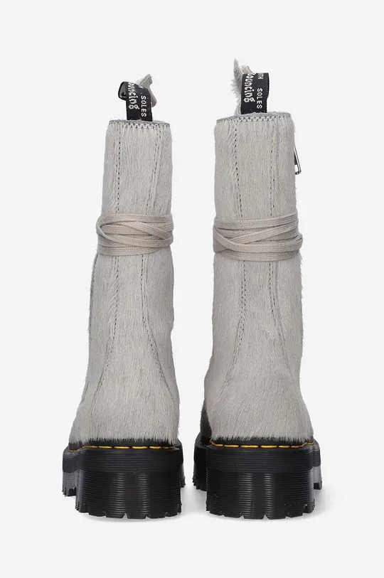 Замшевые ботинки Rick Owens Fur Boots x Dr. Martens