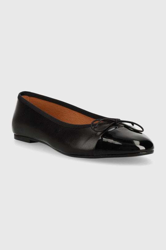 Jonak balerrine in pelle DAXI VERNIS CUIR nero