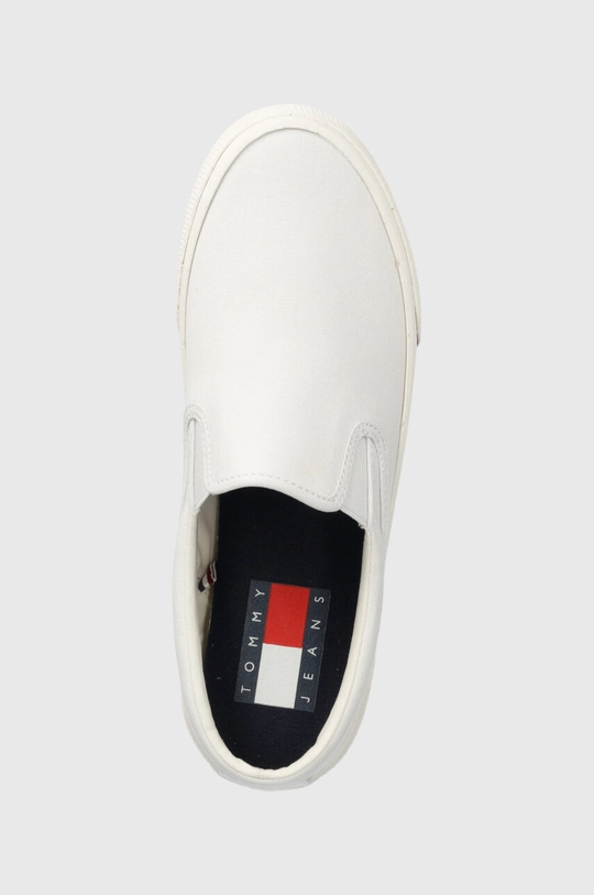 biały Tommy Jeans tenisówki SLIP-ON SIGNATURE DETAILING