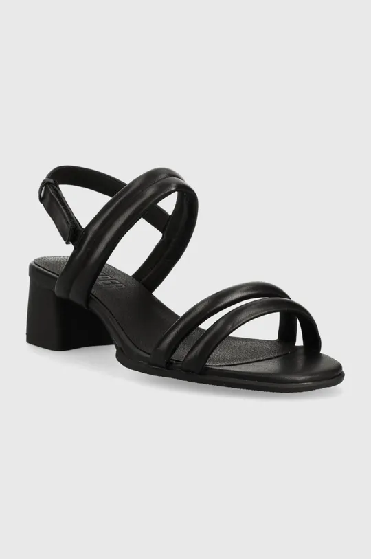 Kožené sandále Camper Katie čierna