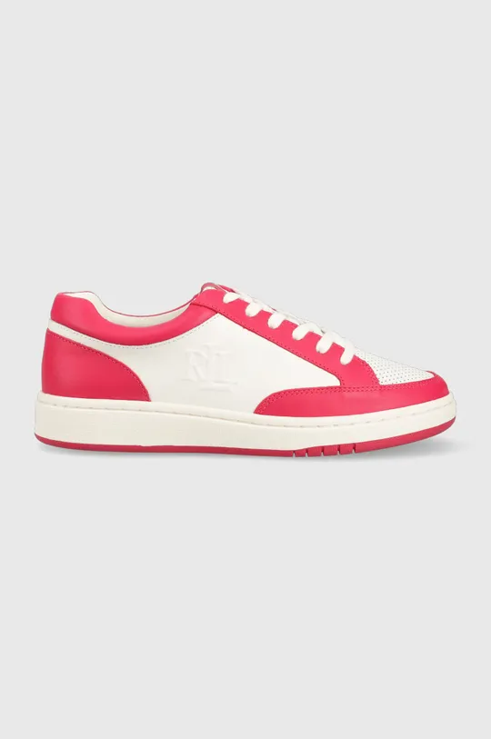 ροζ Δερμάτινα αθλητικά παπούτσια Lauren Ralph Lauren HAILEY II Γυναικεία