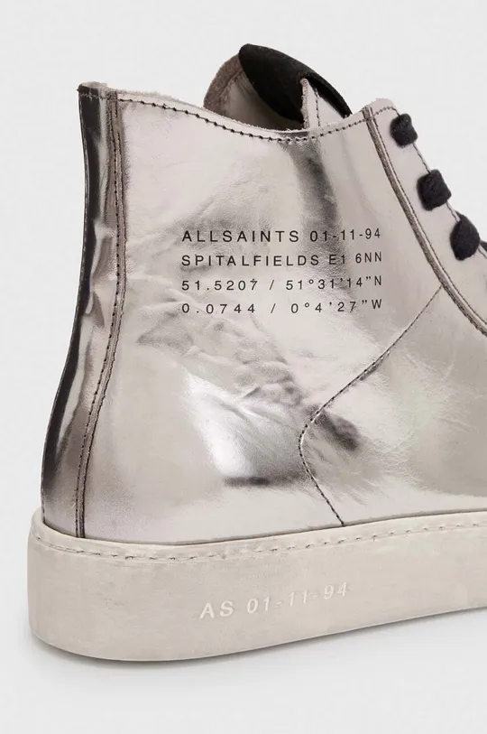 ezüst AllSaints bőr sneaker TANA