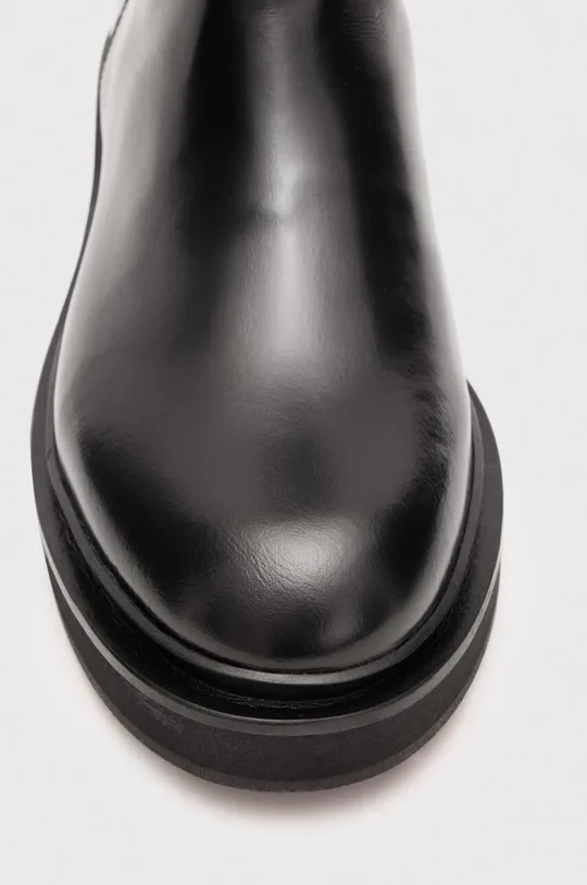 Usnjeni elegantni škornji AllSaints MILO  Zunanjost: Naravno usnje Notranjost: Naravno usnje Podplat: Sintetični material