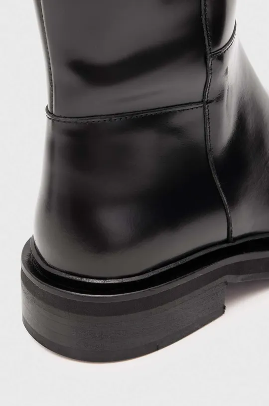 črna Usnjeni elegantni škornji AllSaints MILO