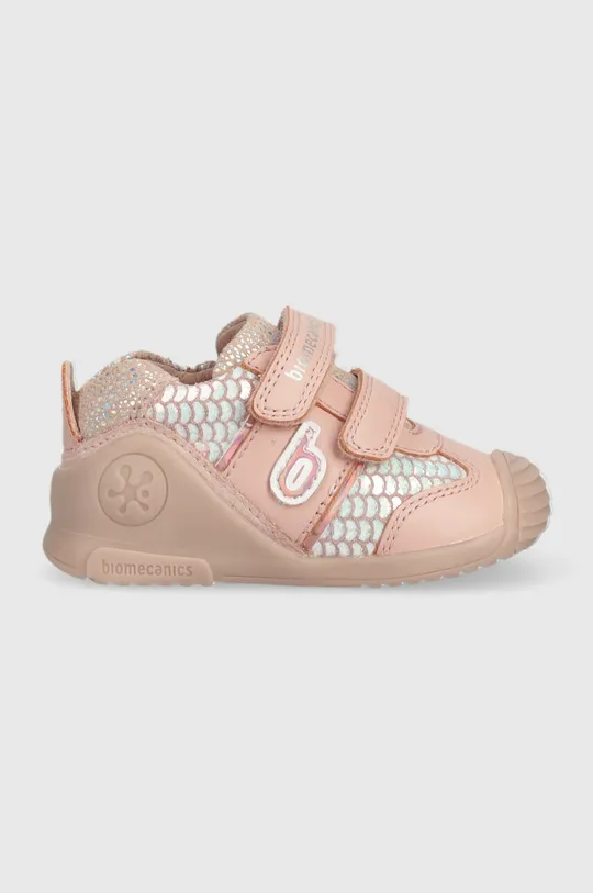 ροζ Παιδικά δερμάτινα αθλητικά παπούτσια Biomecanics Για κορίτσια
