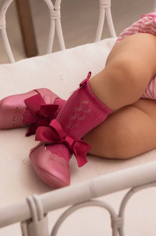 lila Mayoral Newborn baba cipő Lány