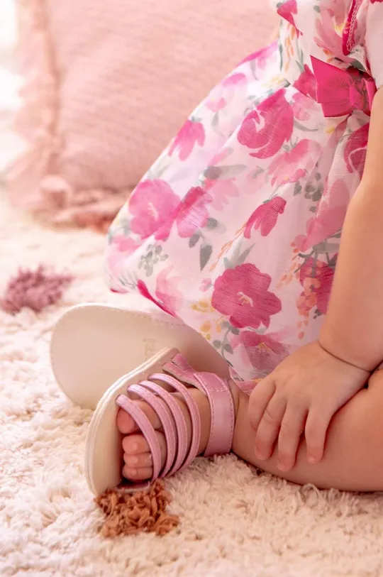 lila Mayoral Newborn baba cipő Lány