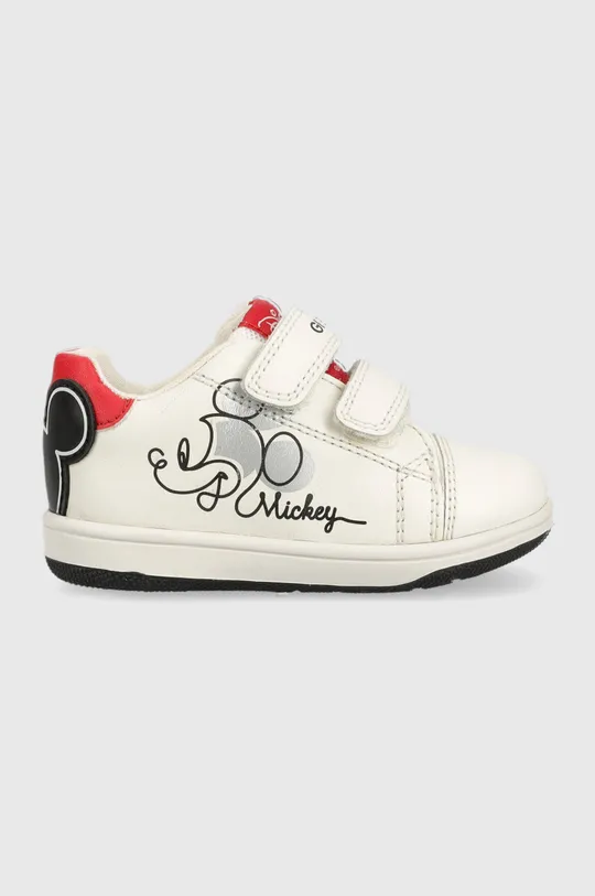 білий Дитячі шкіряні кросівки Geox x Disney Для дівчаток