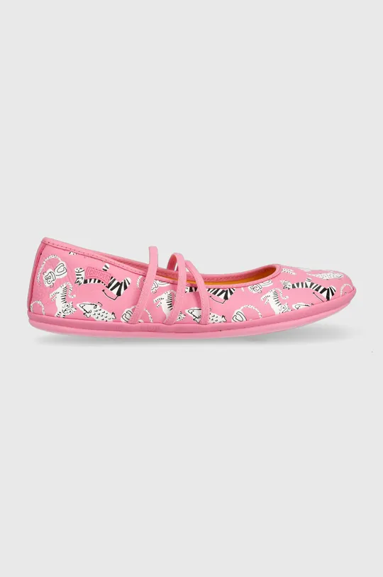 ροζ Δερμάτινες μπαλαρίνες για παιδιά Camper Για κορίτσια
