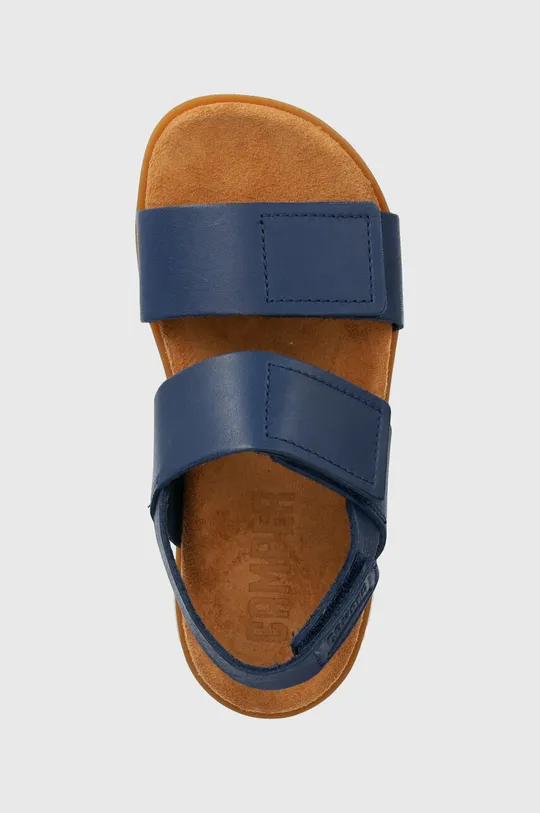 modrá Detské kožené sandále Camper