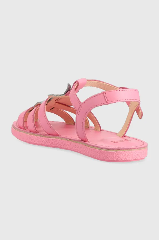 różowy Camper sandały skórzane dziecięce