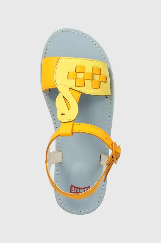 jantarová Dětské kožené sandály Camper