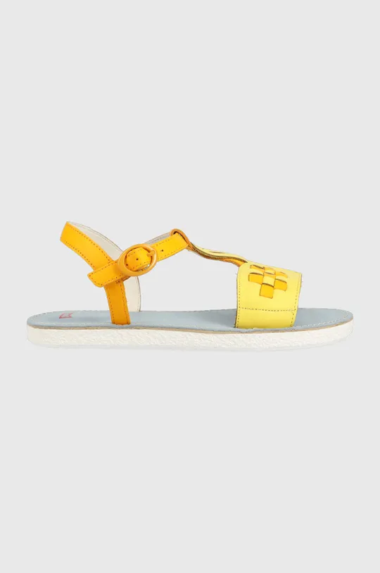 жовтий Дитячі шкіряні сандалі Camper Для дівчаток