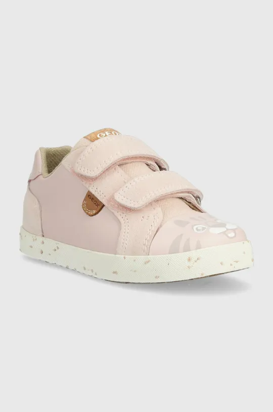 Geox gyerek bőr tornacipő rózsaszín